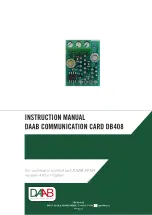 Предварительный просмотр 1 страницы FAAC DAAB DB408 Instruction Manual