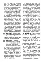 Preview for 4 page of FABER S.p.A. GALILEO BK A830 User Manual