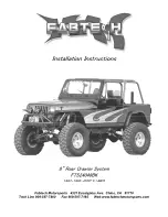 Preview for 1 page of Fabtech FTS24048BK Installation Instructions Manual