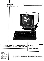 Facit 4431 Service Instruction preview