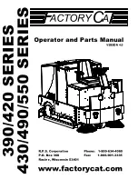 FactoryCat 390 Series Operator'S Manual preview