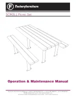 Factoryfurniture SCROLL Operation & Maintenance Manual preview