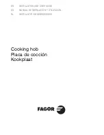 Предварительный просмотр 1 страницы Fagor Cooking hob Installation And User Manual