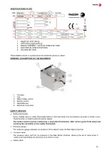 Preview for 16 page of Fagor M-E915 BM Installation, Usage And Maintenance Instructions