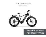 FAHRBIKE TERRA Owner'S Manual preview