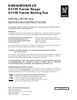 Falcon Dominator Plus G3151 Installation And Servicing Instructions preview
