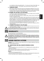 Предварительный просмотр 21 страницы FALMEC PHARO2282 Instruction Booklet