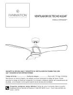 Предварительный просмотр 33 страницы Fanimation KLEAR FPD6858 Series Manual