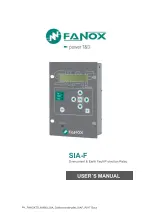 FANOX SIA-F User Manual preview