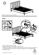 Предварительный просмотр 9 страницы fantastic furniture Montana Queen Bed Manual