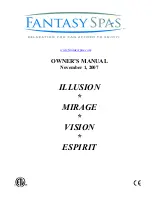 Предварительный просмотр 1 страницы Fantasy Spas ILLUSION Owner'S Manual