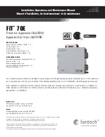 Fantech FIT 70E Installation, Operation And Maintenance Manual preview