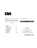 Preview for 2 page of FAR AV-50 Owner'S Manual