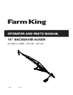 Farm King 1684 Operator And Parts Manual preview