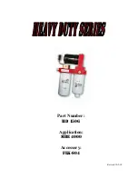 Preview for 1 page of Fass HEAVY DUTY Series Manual