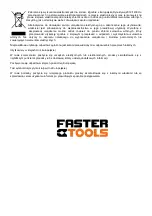 Preview for 6 page of FASTER TOOLS 8998 Instruction Manual