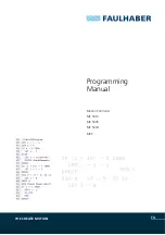 Faulhaber MC 5010 Programming Manual preview