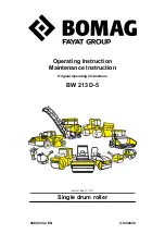 Fayat Group BOMAG BW 213 D-5 Operating	 Instruction preview