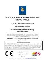 Предварительный просмотр 1 страницы FDC 4 Installation And Operating Instructions Manual