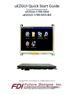 FDI UEZGUI-1788-56VI Quick Start Manual предпросмотр