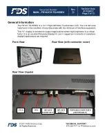 Preview for 3 page of FDS FD141CV-TS-HDSDI Installation And Operation Manual