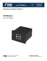 FDS FDPWRU28-2 Installation And Operation Manual preview