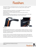 Preview for 4 page of Feather Carbon Fiber 29X Owner'S Manual