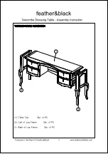 Preview for 3 page of feather&black Salcombe Assembly Instruction Manual