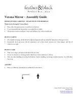 Preview for 1 page of feather&black Verona Assembly Manual