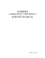 Fedders R407C Service Manual preview