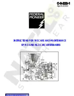 FEDERAL PIONEER H-3 Instructions For The Care And Maintenance preview