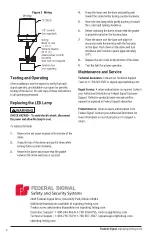 Предварительный просмотр 2 страницы Federal Signal Corporation Vitalite 121SLED Quick Start Manual