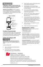 Предварительный просмотр 4 страницы Federal Signal Corporation Vitalite 121SLED Quick Start Manual