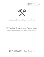 Предварительный просмотр 1 страницы Feel Good mr. steam CX Series Installation, Operation & Maintenance Manual