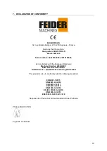 Preview for 12 page of Feider Machines FMT400 Original Instructions Manual