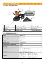 Preview for 6 page of Feider Machines FPEP8502P Instruction Manual