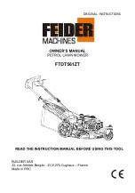 Preview for 1 page of Feider Machines FTDT561ZT Owner'S Manual