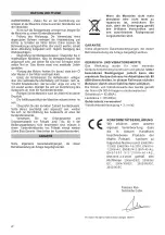 Preview for 22 page of Felisatti RHF24/700ERT Operating Instructions Manual