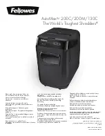 Fellowes AutoMax AutoMax 200C Manual preview