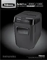 Fellowes AutoMax AutoMax 200C User Manual preview