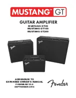 Preview for 1 page of Fender Mustang GT40 Owner'S Manual