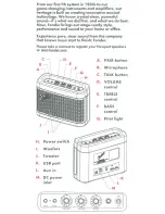 Preview for 2 page of Fender NEWPORT Quick Start Manual