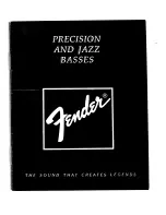 Fender P-Bass 27-6100 Manual preview