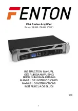 Fenton FPA Series Instruction Manual preview