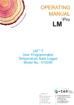 G-Tek LM Pro T Operating Manual preview