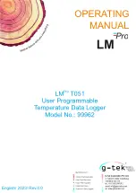 G-Tek LM Pro T051 Operating Manual preview