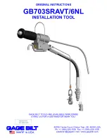Gage Bilt GB703SRAVT/6NL Instructions Manual preview
