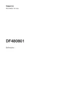 Gaggenau DF480801 Information For Use preview