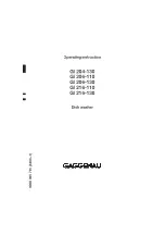Gaggenau GI 204-130 Operating	 Instruction preview