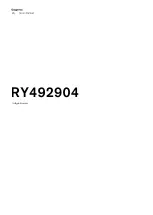 Gaggenau RY492904 User Manual preview